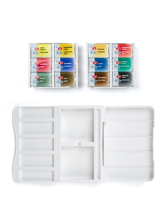 Набор акварели "Белые Ночи" Искусство должно нести свет, 12 шт х 2,5 мл, пластик 606x758